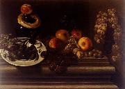 Still-Life of Fruit and a Plate of Olives